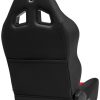 Baja XRS Black Vinyl/Red HD Vinyl Reclining Suspension Seat - Image 3