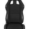 Corbeau A4 Black Cloth Wide Reclining Racing Seat - Image 3