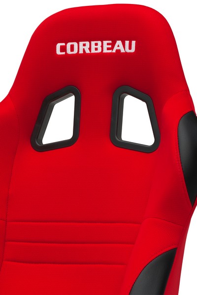 Corbeau A4 Red Cloth Reclining Racing Seat - Image 3
