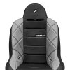 Corbeau Baja JP Black Vinyl/Grey HD Vinyl Fixed Back Suspension Seat - Image 2