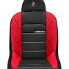 Corbeau Baja JP Black Vinyl/Red HD Vinyl Wide Fixed Back Suspension Seat - Image 3