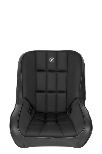 Corbeau Baja Low Back Black Vinyl/Cloth Fixed Back Suspension Seat