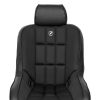 Corbeau Baja Low Back Black Vinyl/Cloth with Headrest Fixed Back Suspension Seat