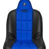 Corbeau Baja SS Black Vinyl/Blue Cloth Fixed Back Suspension Seat - Image 3