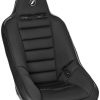 Corbeau Baja Ultra Black Vinyl/Cloth Fixed Back Suspension Seat