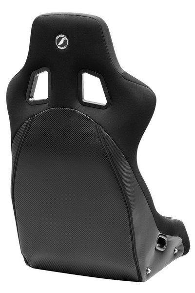Corbeau DFX Carbon Vinly/Cloth White Piping - Fixed Back Racing Seat - Image 5