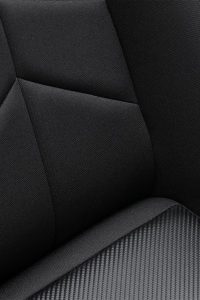 Corbeau DFX Carbon Vinly/Cloth White Piping - Fixed Back Racing Seat - Image 4