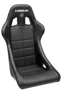 Corbeau Forza Black Vinyl - Fixed Back Racing Seat
