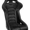 Corbeau FX1 Pro Black Suede/Vinyl - Fixed Back Racing Seat