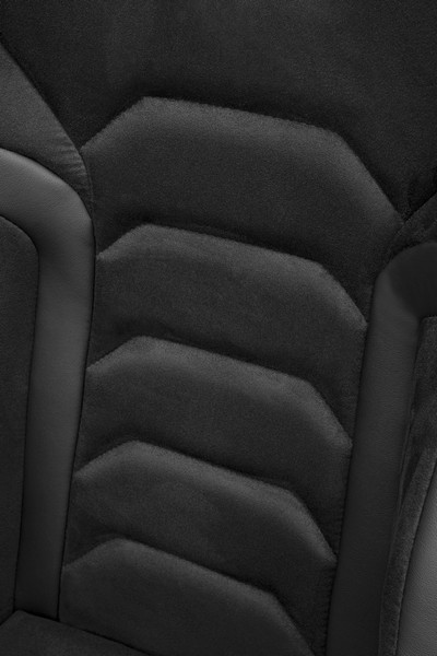 Corbeau FX1 Pro Black Suede/Vinyl - Fixed Back Racing Seat - Image 4
