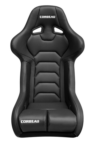 Corbeau FX1 Pro Black Vinyl - Fixed Back Racing Seat - Image 2