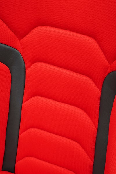 Corbeau FX1 Red Cloth/Black Vinyl - Fixed Back Racing Seat - Image 5