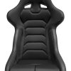 Corbeau FX1 Wide Black Cloth/Vinyl - Fixed Back Racing Seat - Image 3