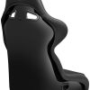 Corbeau FX1 Wide Black Cloth/Vinyl - Fixed Back Racing Seat - Image 4
