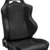 Corbeau LG1 Black Leather - Reclining Seat