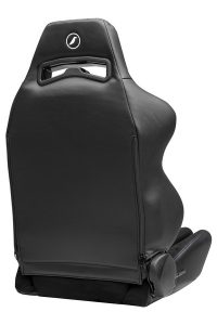 Corbeau LG1 Black Vinyl/Black Microsuede - Reclining Seat - Image 3