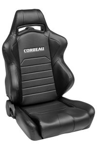 Corbeau LG1 Black Vinyl - Reclining Seat