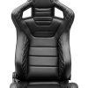 Corbeau RRS Black Vinyl Diamond/White Stitch - Reclining Seat - Image 3