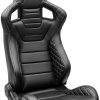Corbeau RRS Black Vinyl Diamond/White Stitch - Reclining Seat