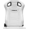 Corbeau RRS White Vinyl/Black Stitch - Reclining Seat - Image 3