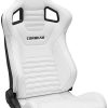 Corbeau RRS White Vinyl/Black Stitch - Reclining Seat