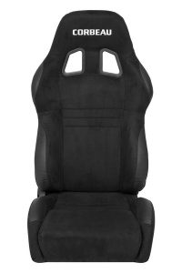 Corbeau A4 Black Microsuede Wide Reclining Racing Seat