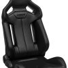 Corbeau FXR Black Vinyl/Black FRP Shell Reclining Seat