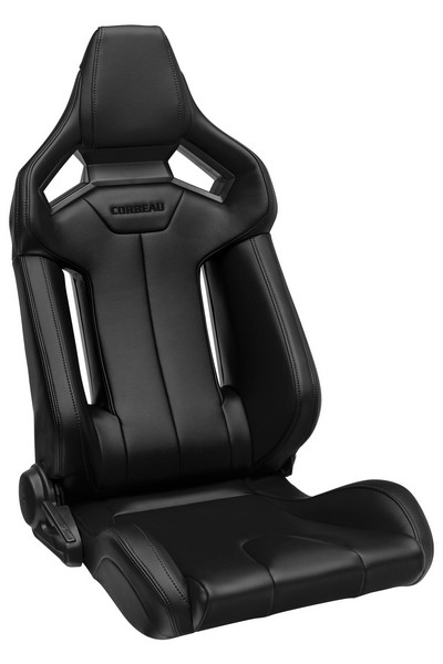 Corbeau FXR Black Vinyl/Black FRP Shell Reclining Seat