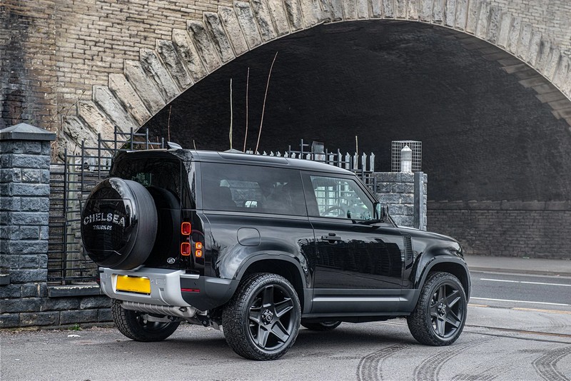 Project Kahn Mondial Retro RS-Forged Light Alloy Wheels - 9.5x22" Satin Black for 2020+ Defender 90/110/130 - Image 3