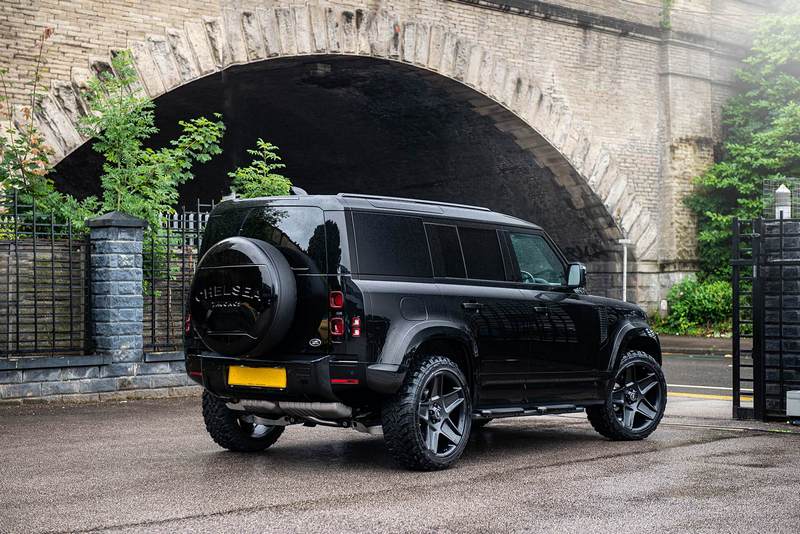 Project Kahn Mondial Retro RS-Forged Light Alloy Wheels - 9.5x22" Satin Black for 2020+ Defender 90/110/130 - Image 4