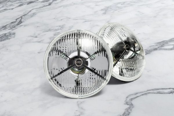 Project Kahn Retro Headlights (Black) for Defender 90/110