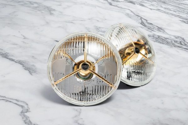 Project Kahn Retro Headlights (Gold) for Defender 90/110